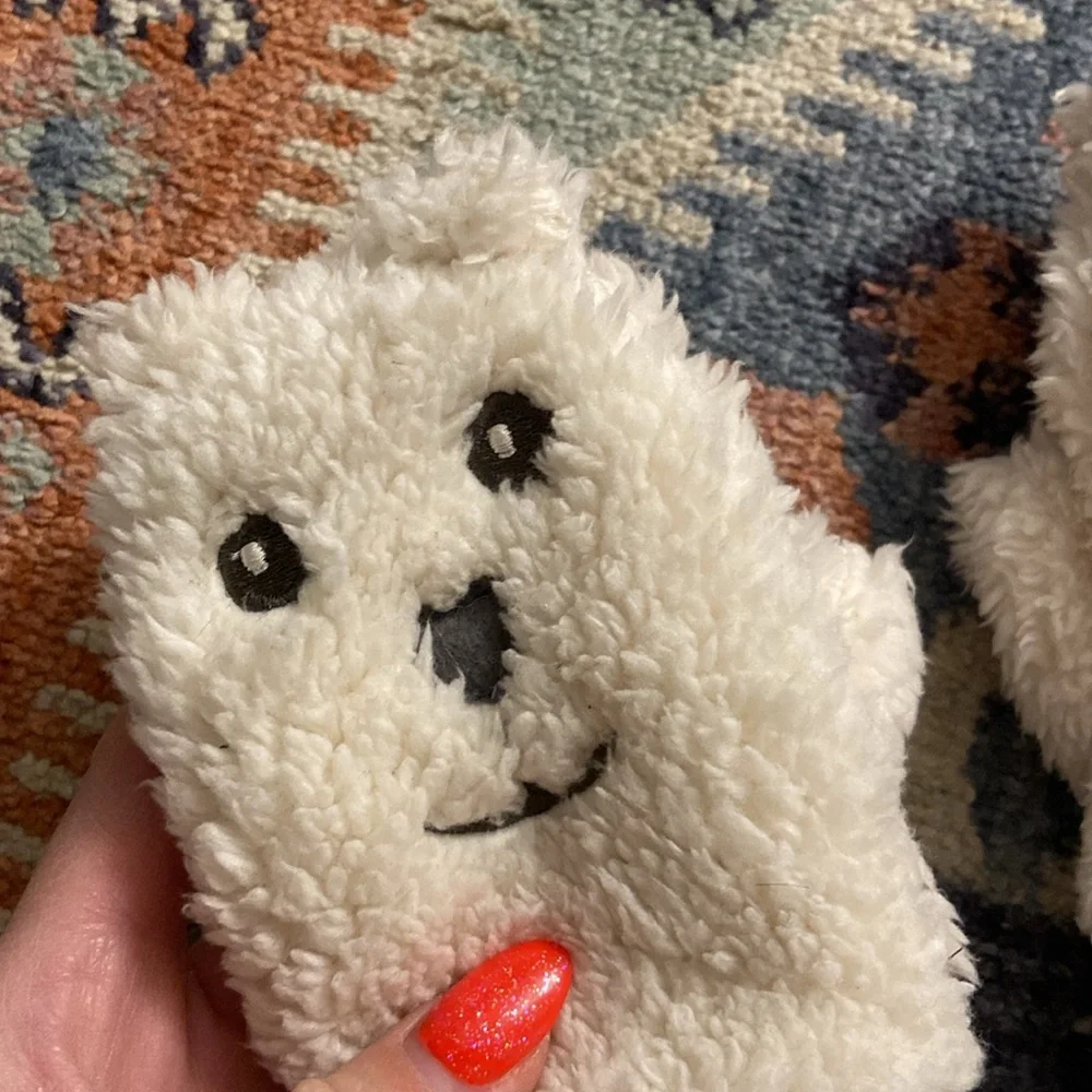 Baby Gap faux sherpa mittens polar bear winter accessories gloves toddler M/L